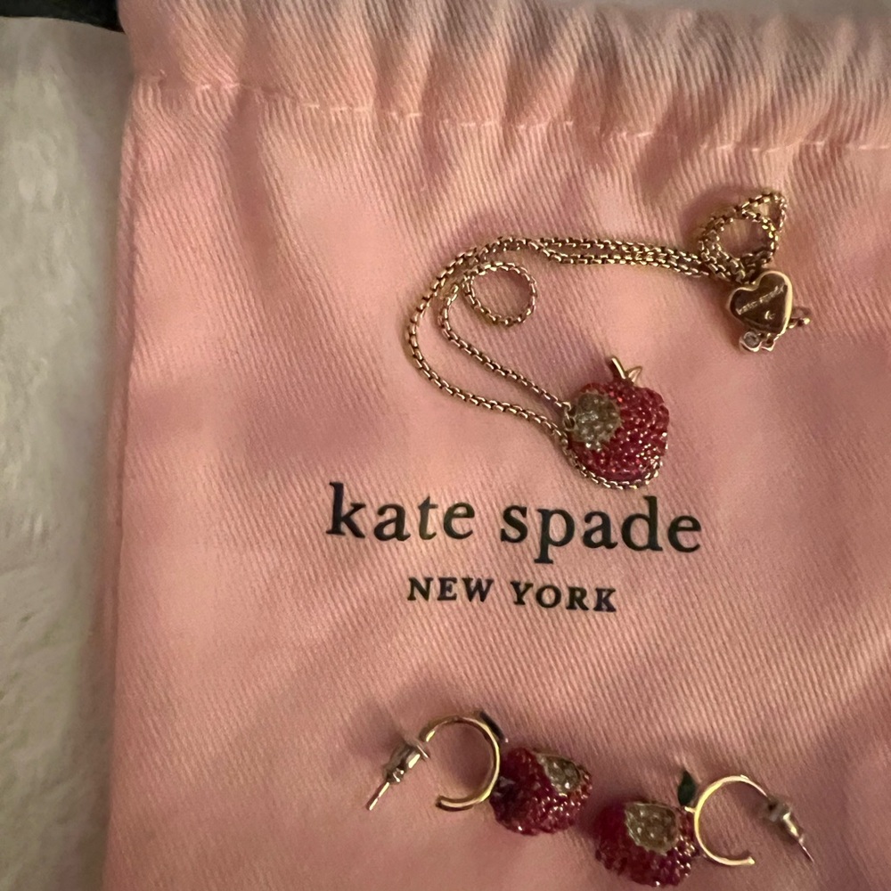Kate Spade Strawberry Jewelry Set
